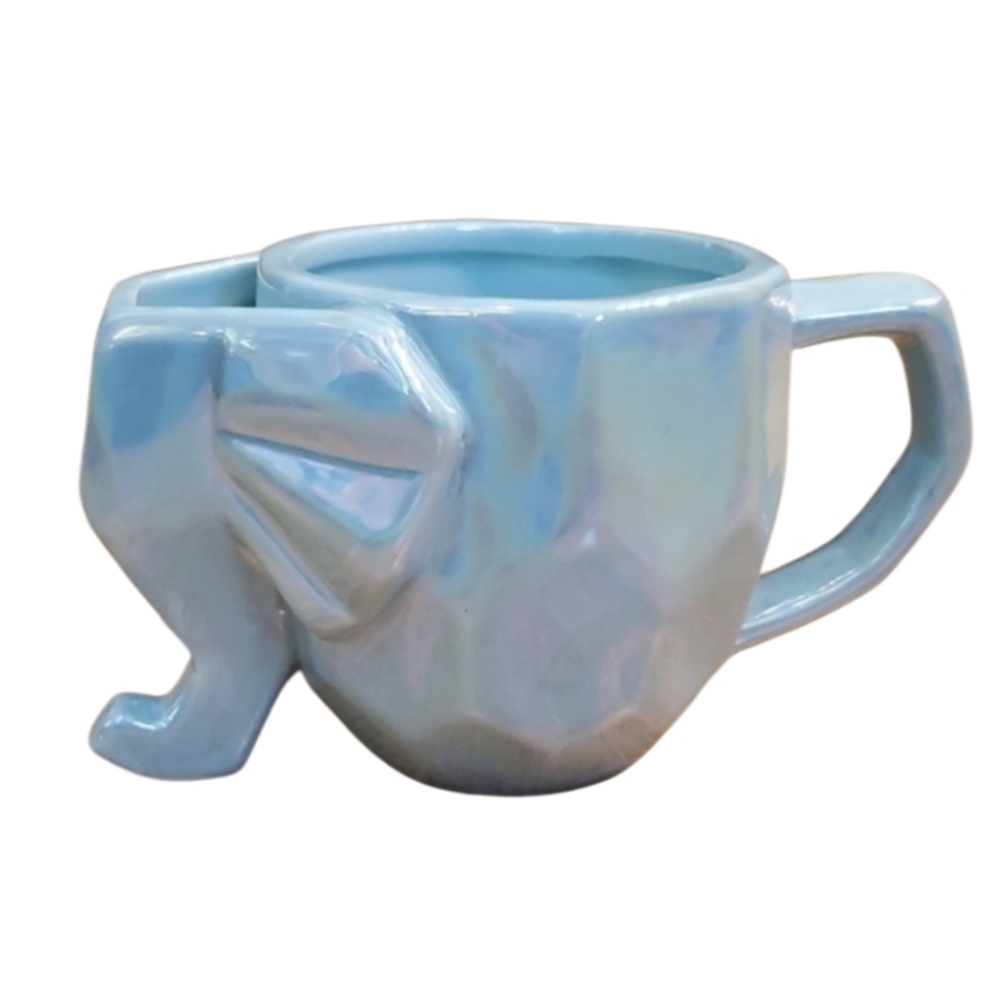 Hazel &‎ Co Elephant Irridescent Tea Holder Mug